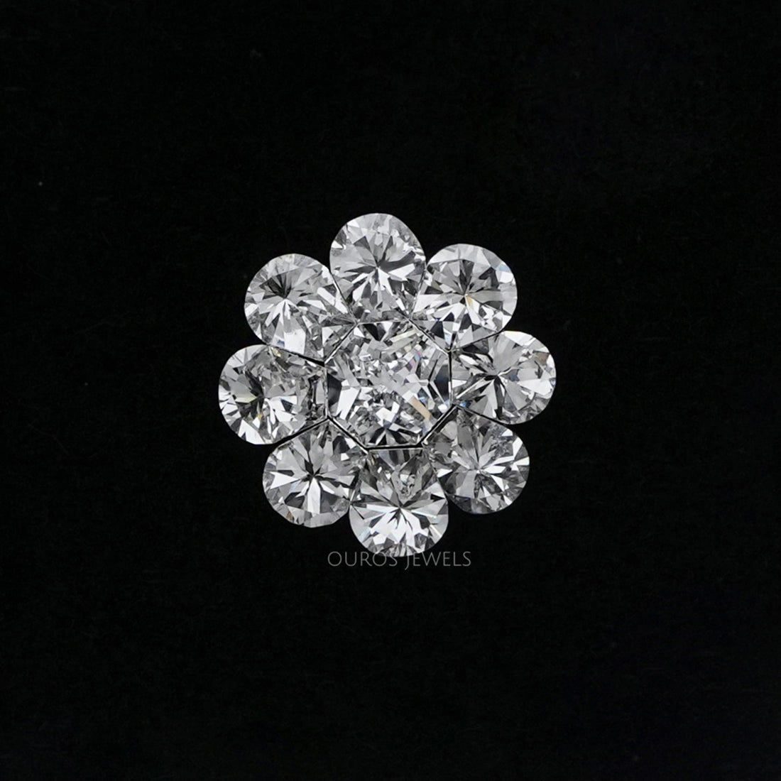 Round Pie Cut Lab Grown Diamond Loose