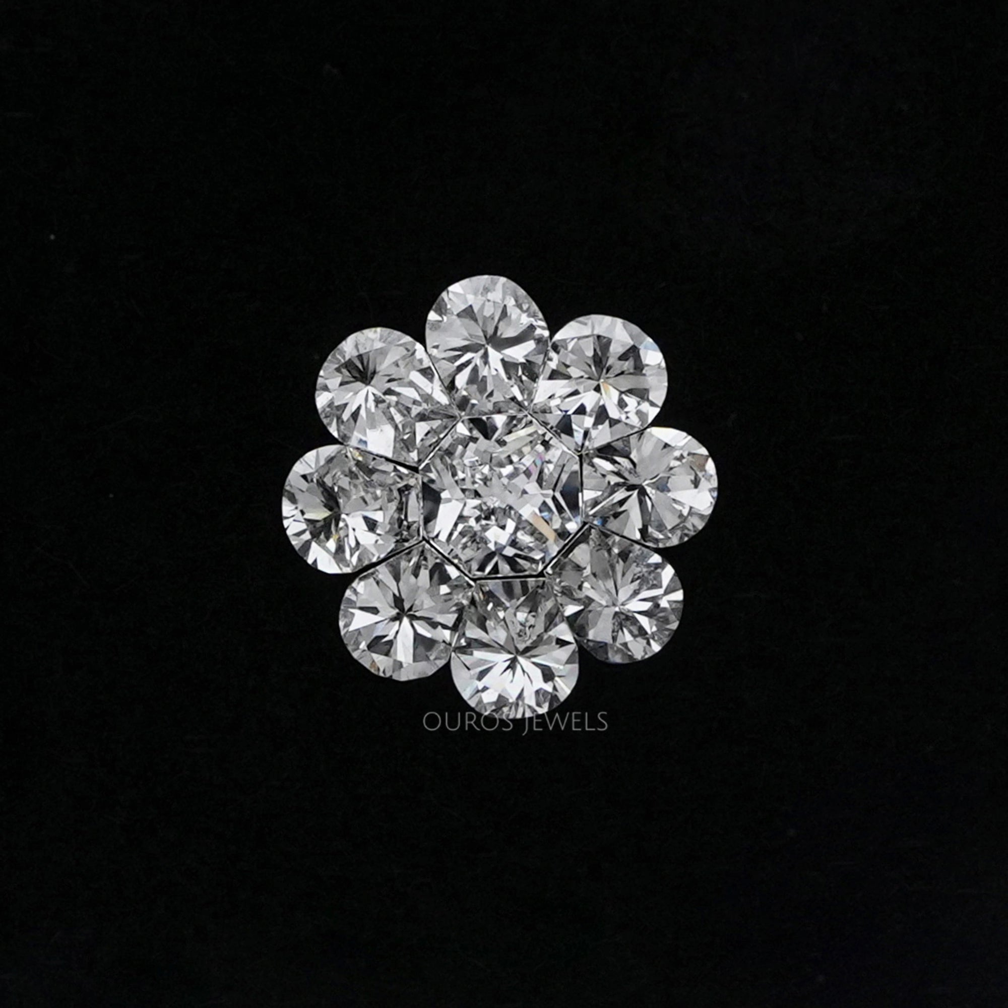 Round Pie Cut Lab Grown Diamond Loose