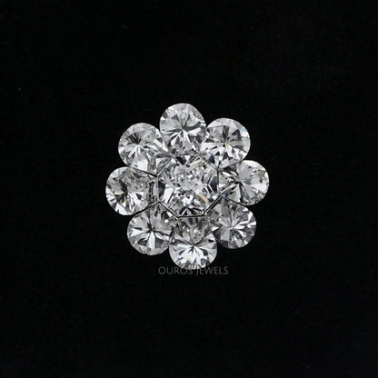 Round Pie Cut Lab Grown Diamond Loose