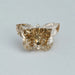 front view of 0.40ct yellow butterfly cut diamond lab grown