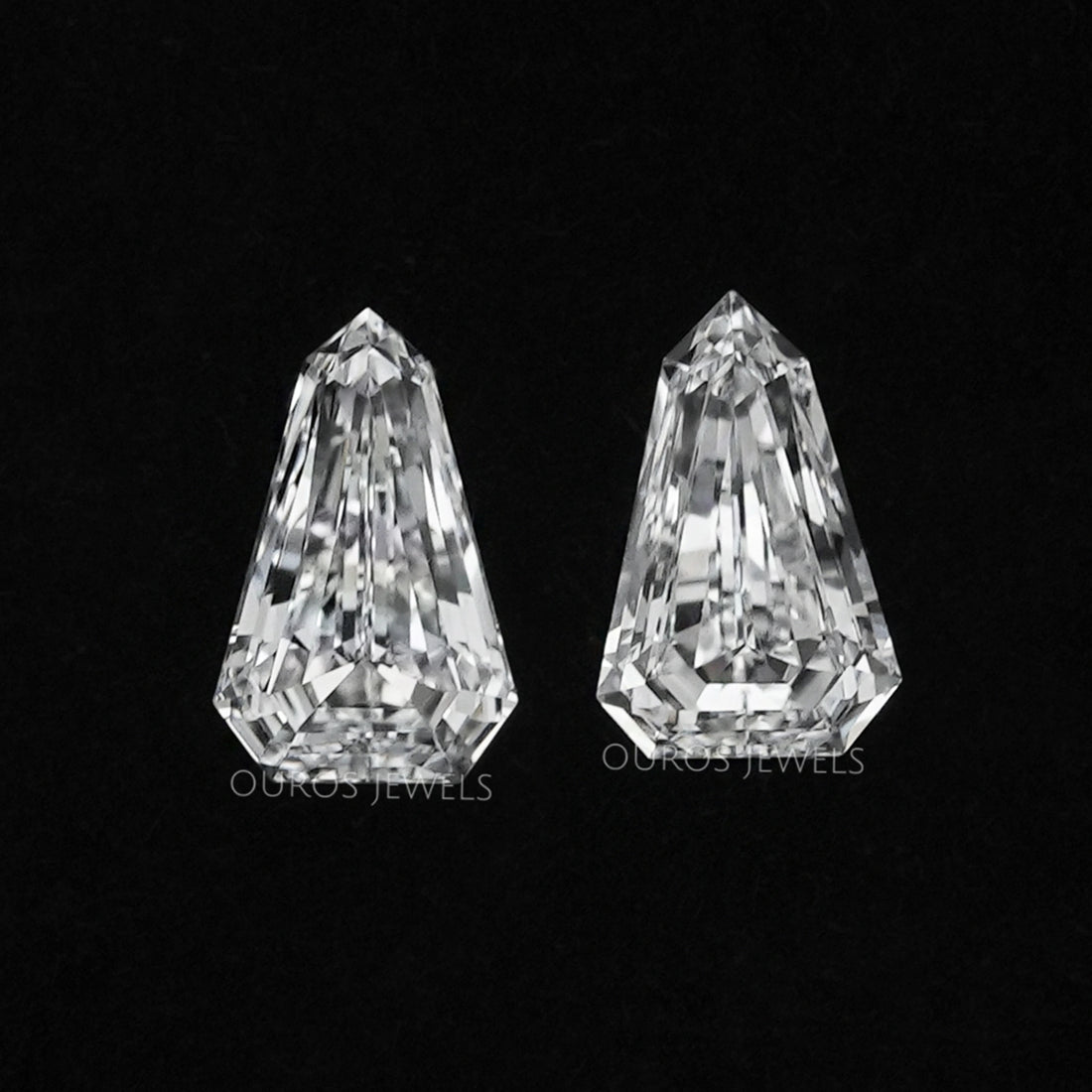 Arrow Cut Lab Diamond Pair Loose