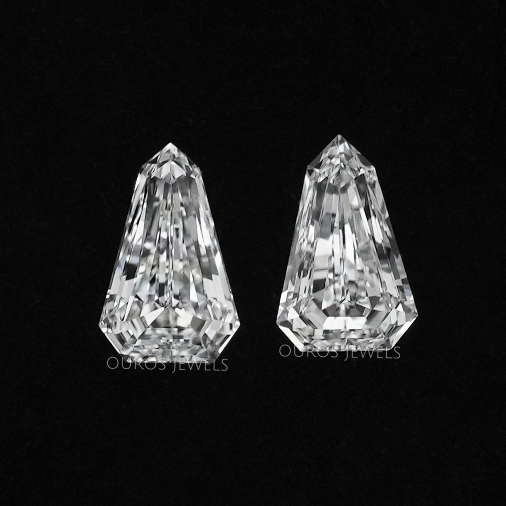 Arrow Cut Lab Diamond Pair Loose