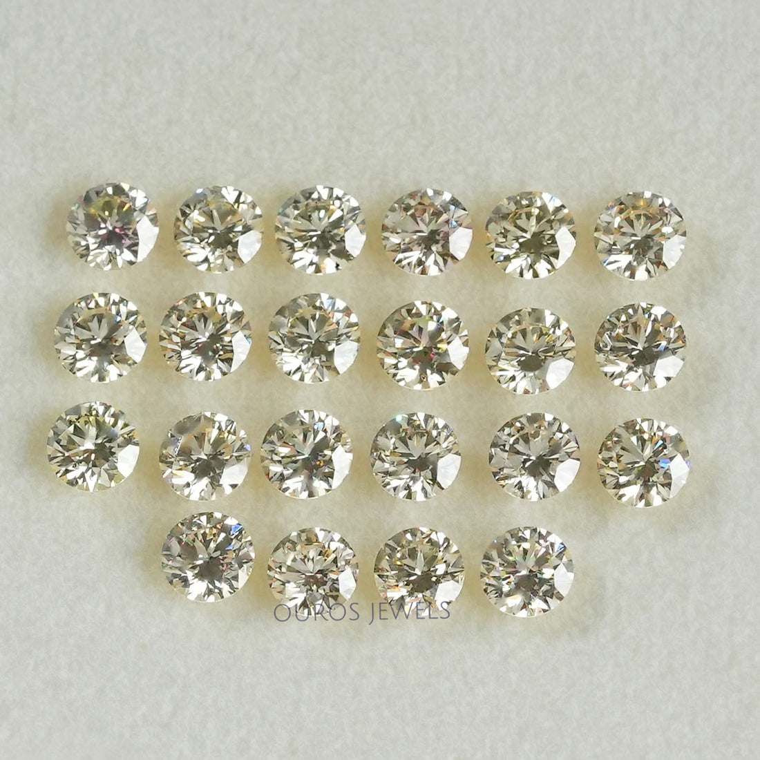 Yellow Round Cut Lab Grown Diamond Loose