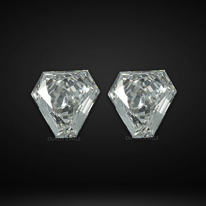 Calf's Head Shape Lab Diamond Pair Loose
