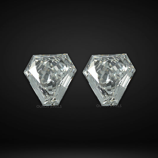 Calf's Head Shape Lab Diamond Pair Loose