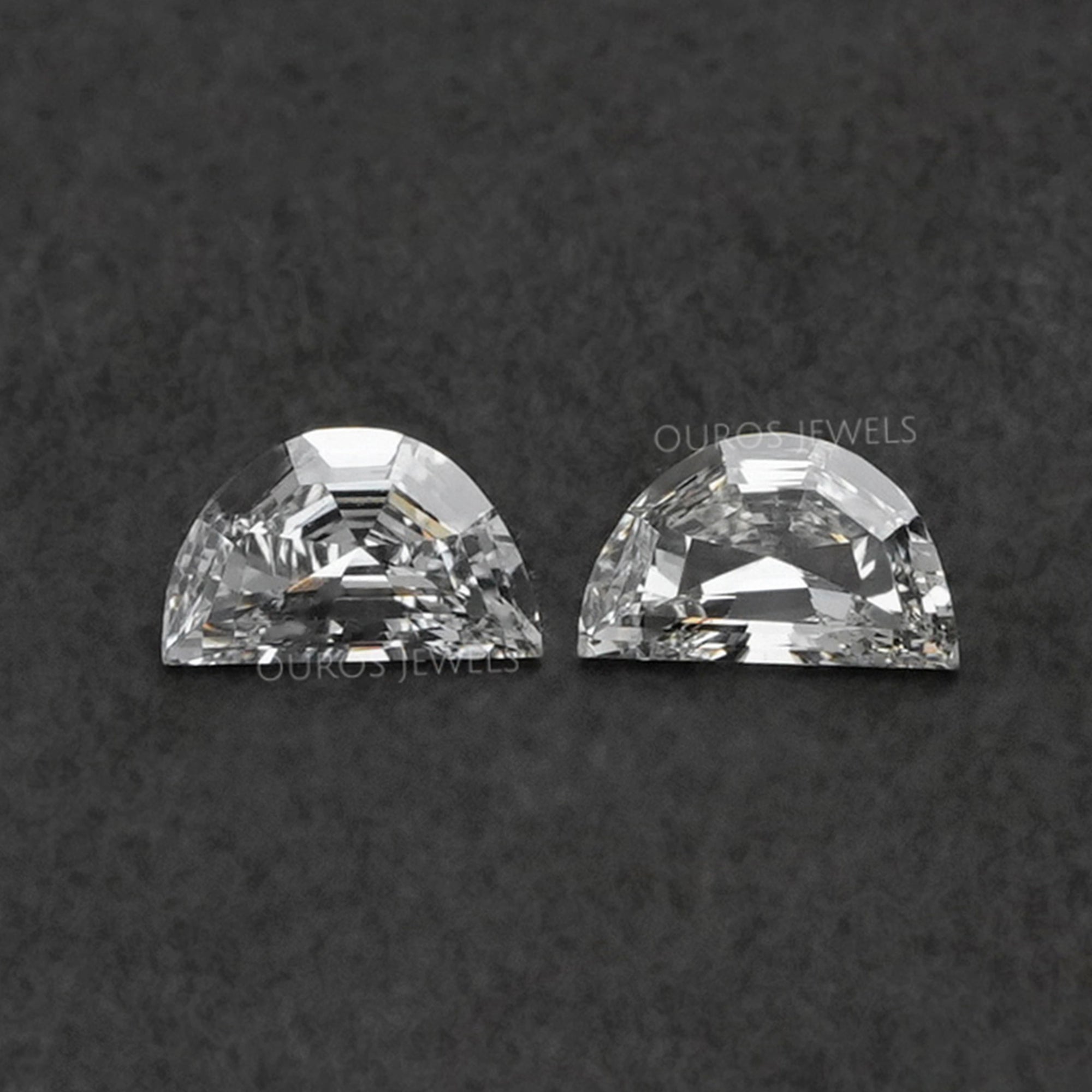 Half Moon Loose Diamond Pairs Loose