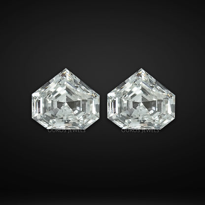 Step Cut Bullet Shape Lab Diamond Matching Pair Loose