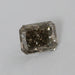 front view of square olive radiant cut lab grown diamond loose