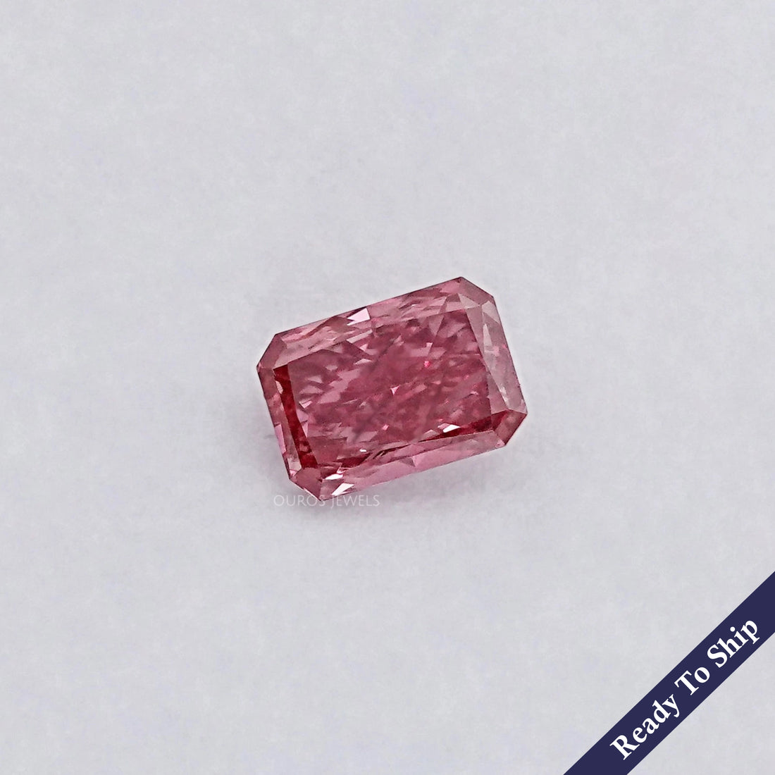 Red Radiant Lab Grown Loose Diamond