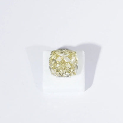 IGI Certified Modified Cushion Cut Yellow Loose Diamond