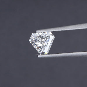 Diamant de laboratoire taille bouclier de 0,75 carat