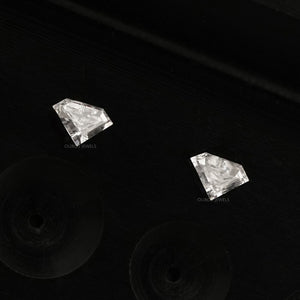 Paire assortie de diamants cultivés en laboratoire