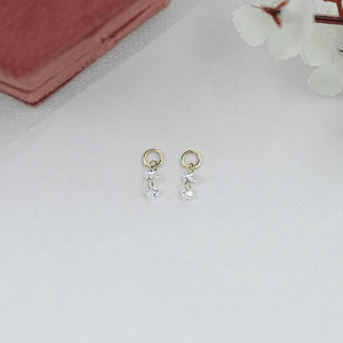 Lab Grown Diamond Drill Charm Earring