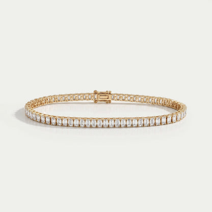Lab Grown Emerald Cut Diamond Bracelet Bracelet