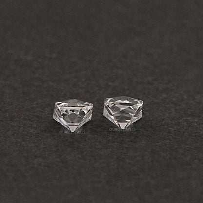 French Cut Lab Grown Diamond Matching Pair Loose