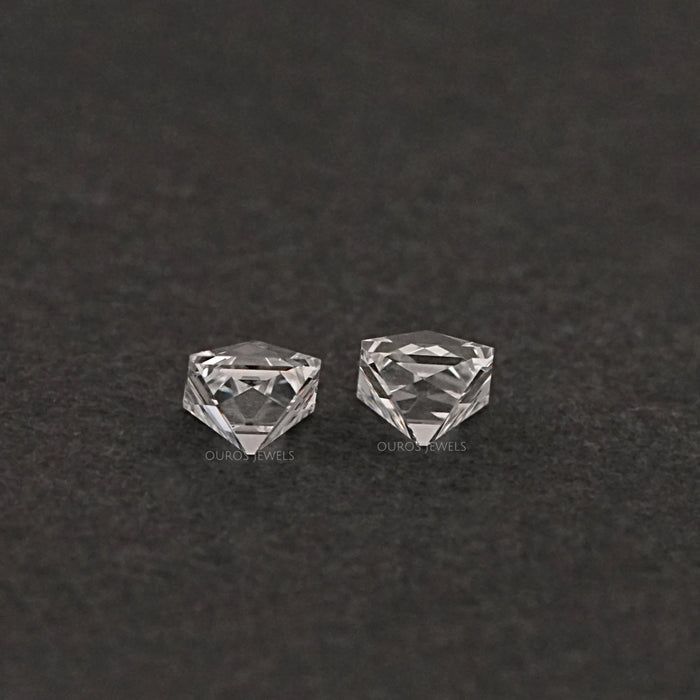 Paire assortie de diamants cultivés en laboratoire à taille française