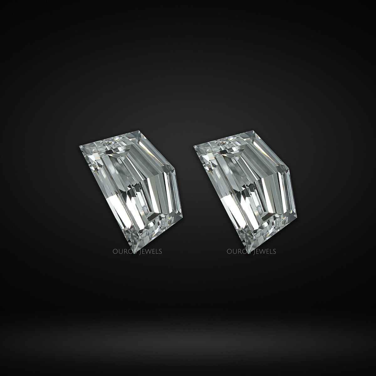 Step Cut Cadillac Shape Lab Diamond Matching Pair Loose