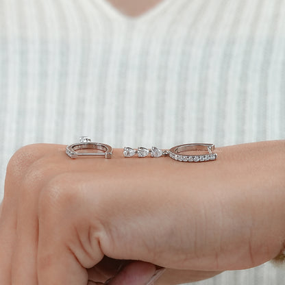 Pear Cut Lab Diamond Drop And Dangle Earrings Earring