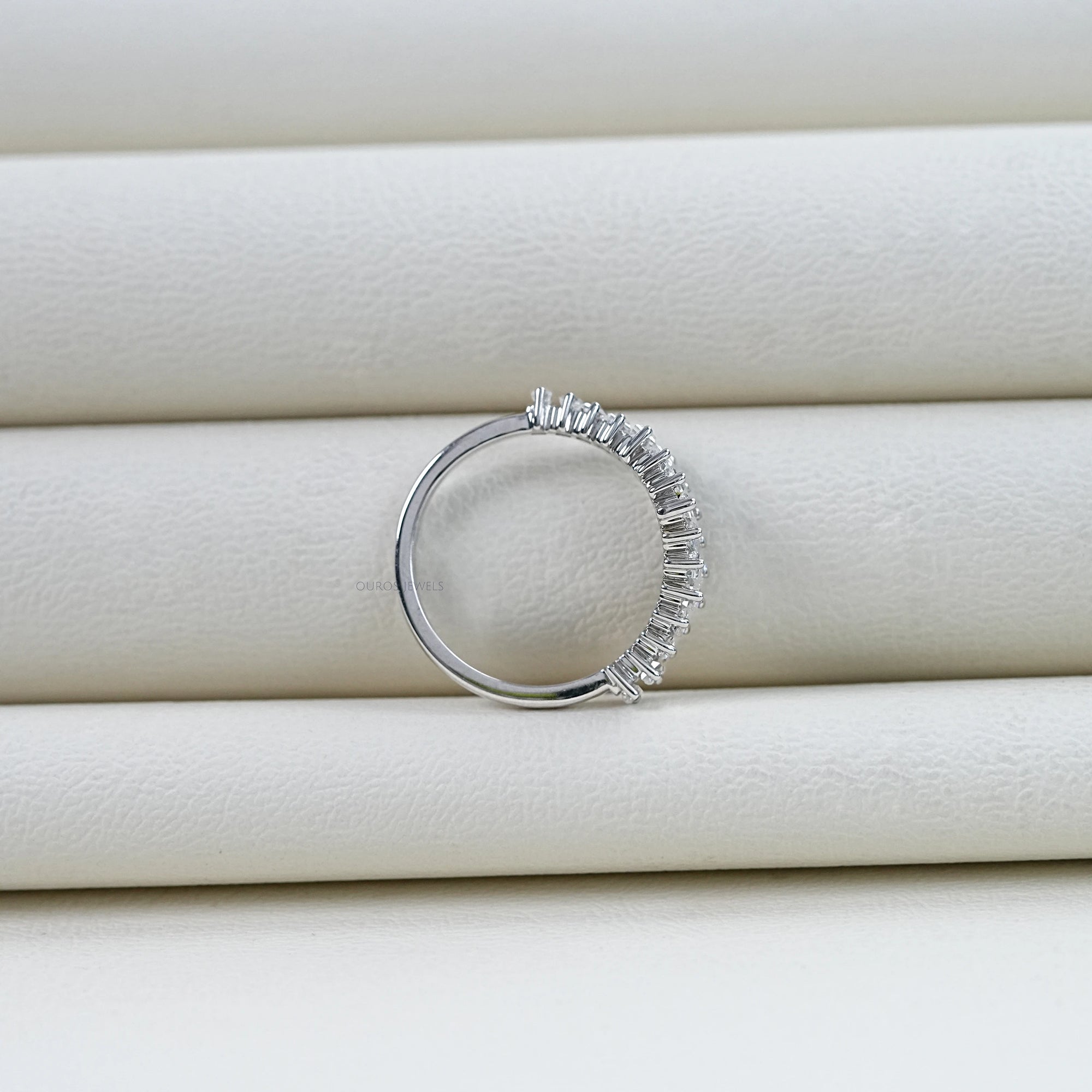 Baguette Cut Diamond Wedding Ring Rings