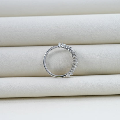 Baguette Cut Diamond Wedding Ring Rings