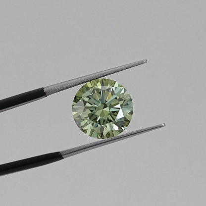 Fancy Vivid Green Round Lab Loose Diamond