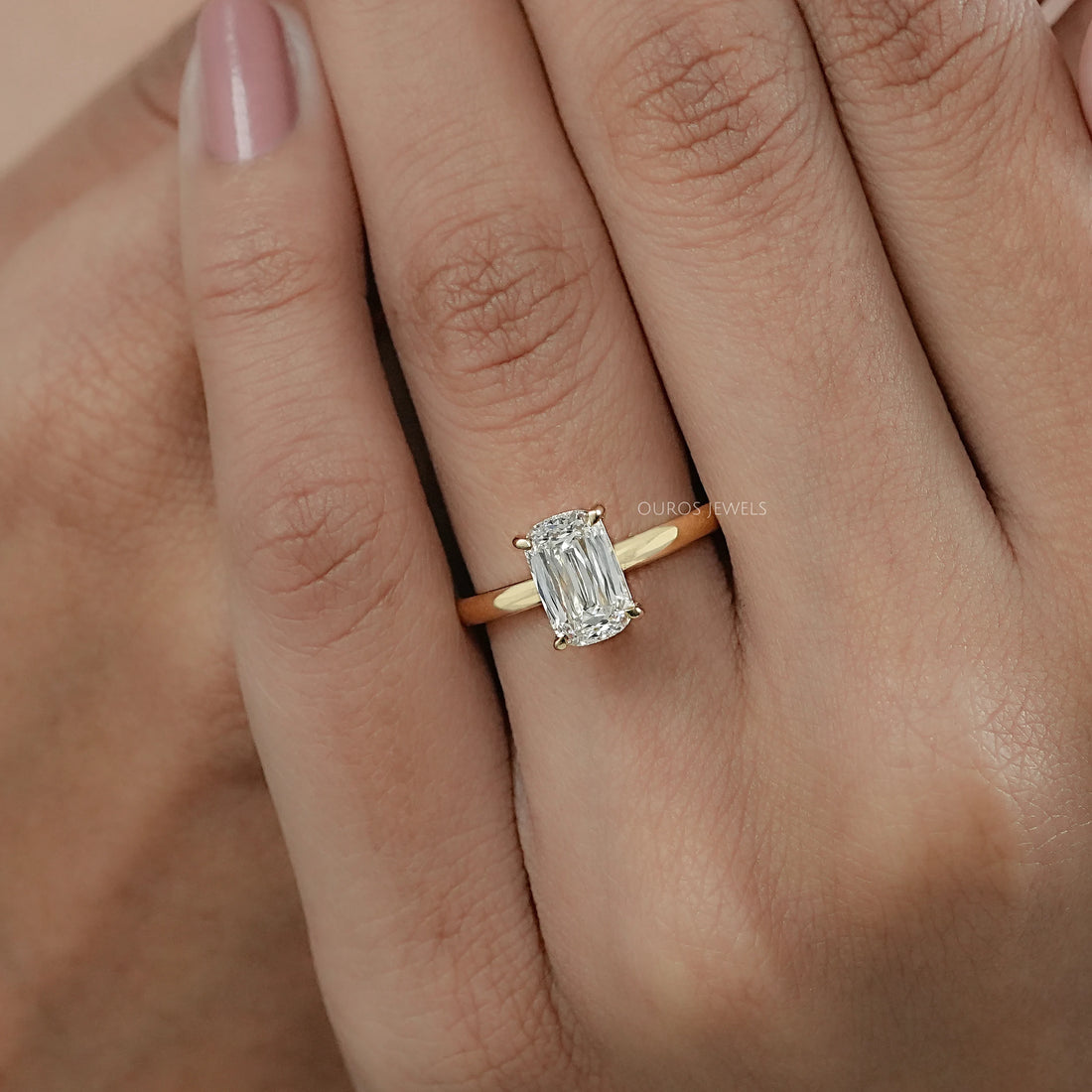 Criss Cut Lab Grown Diamond Solitaire Ring Ring