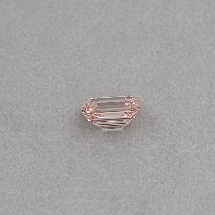 Diamant de laboratoire taille émeraude rose - 10,08 ct certifié