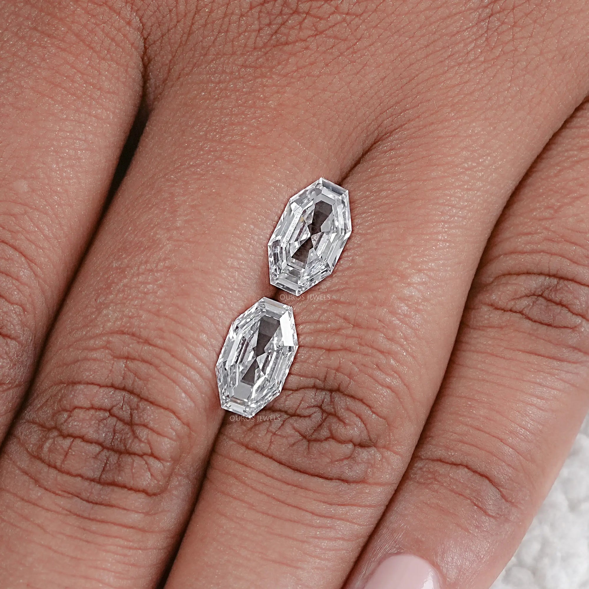 Step Cut Octagon Lab Diamond Matching Pair Loose