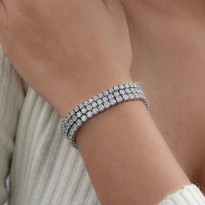 Bracelet de tennis en diamants cultivés en laboratoire