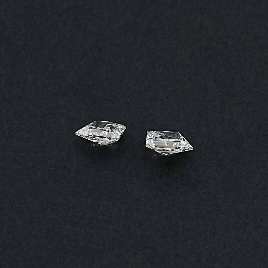 Brilliant Cut Trapezoid Lab Grown Diamond Pair