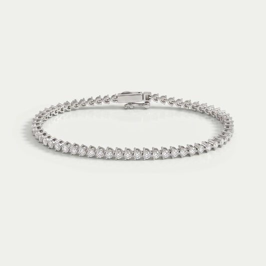 Brilliant Round Lab Diamond Tennis Bracelet Bracelet