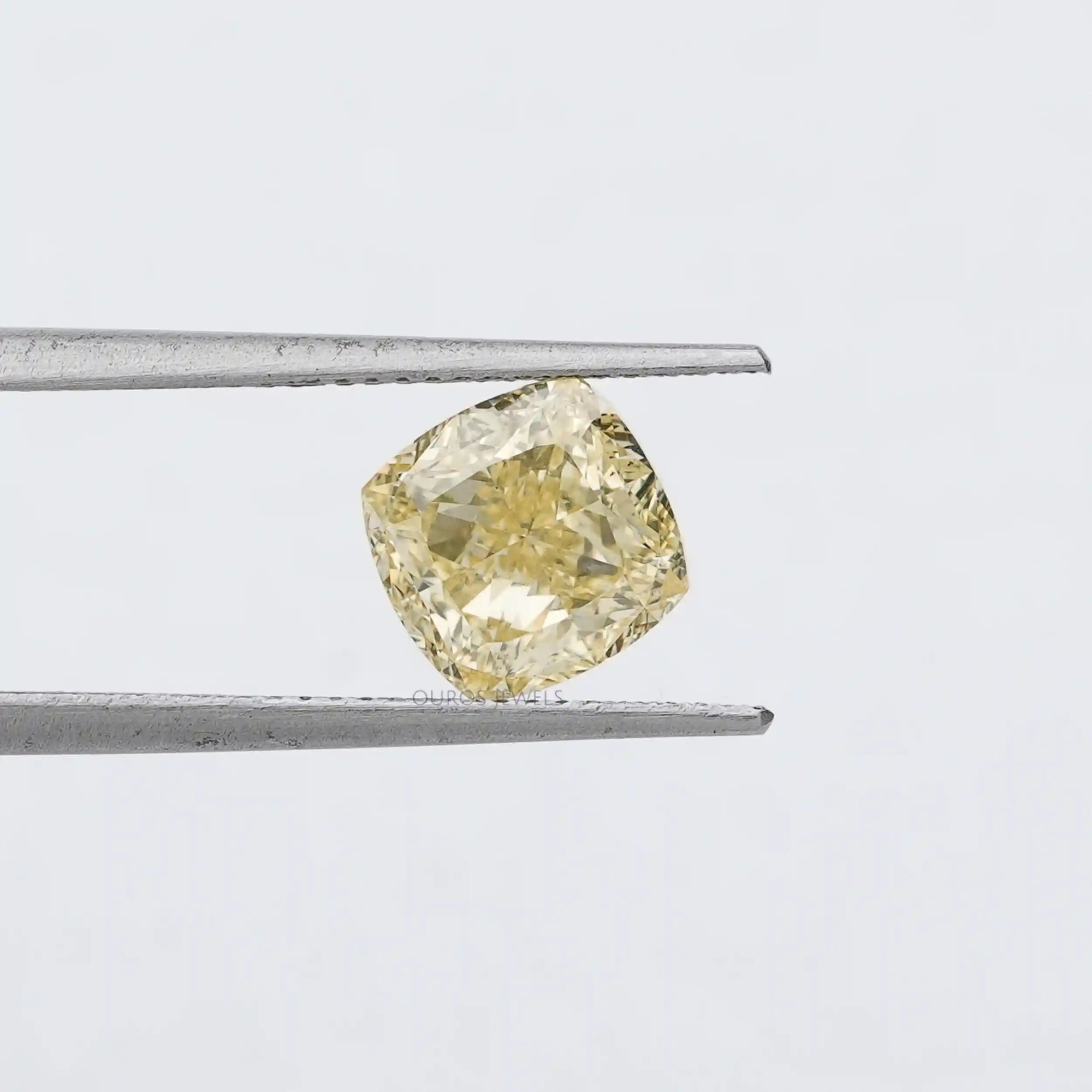 Fancy Vivid Yellow Cushion Loose Lab Grown Diamond