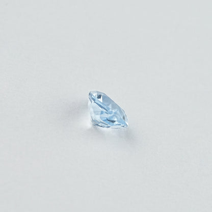 Light Blue Heart Lab Grown Gemstone Loose