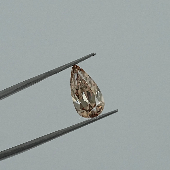 Champagne Old Mine Pear Cut Lab Diamond Loose