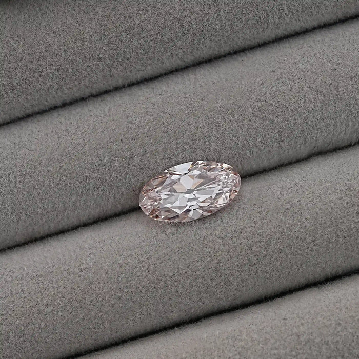 Light Champagne Old Mine Moval Cut Loose Diamond