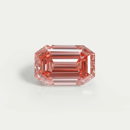 Light Pink Old Mine Emerald Lab Grown Diamond