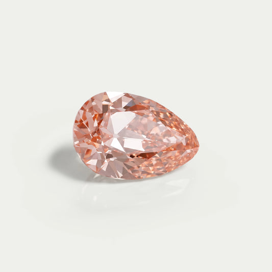 Light Pink Old Mine Pear Lab Grown Diamond