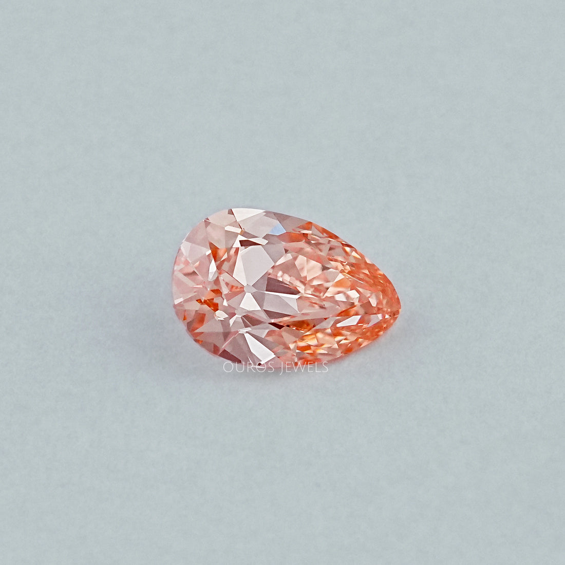 Light Pink Old Mine Pear Lab Grown Diamond Loose