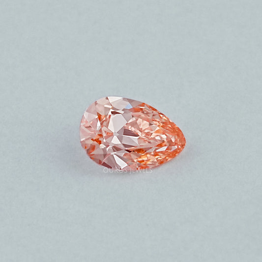 Light Pink Old Mine Pear Lab Grown Diamond Loose
