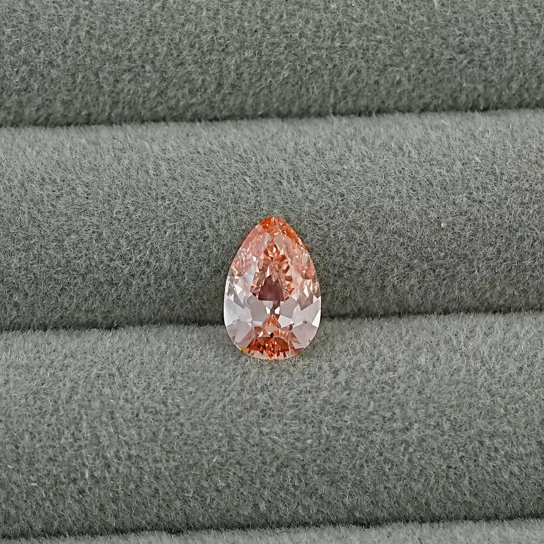 Light Pink Old Mine Pear Lab Grown Diamond Loose