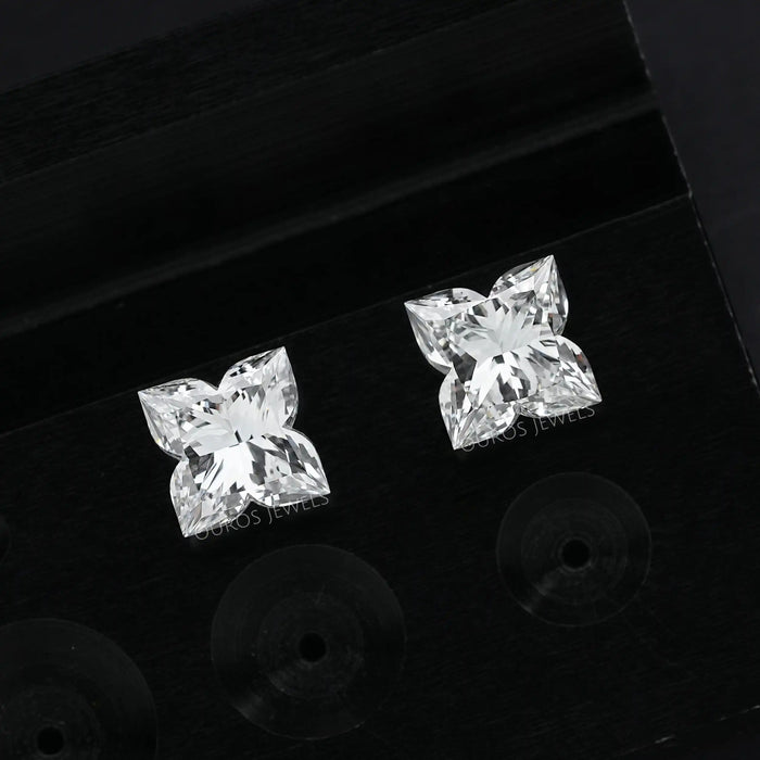 [Antique cut lily lab grown diamond]-[Ouros Jewels]