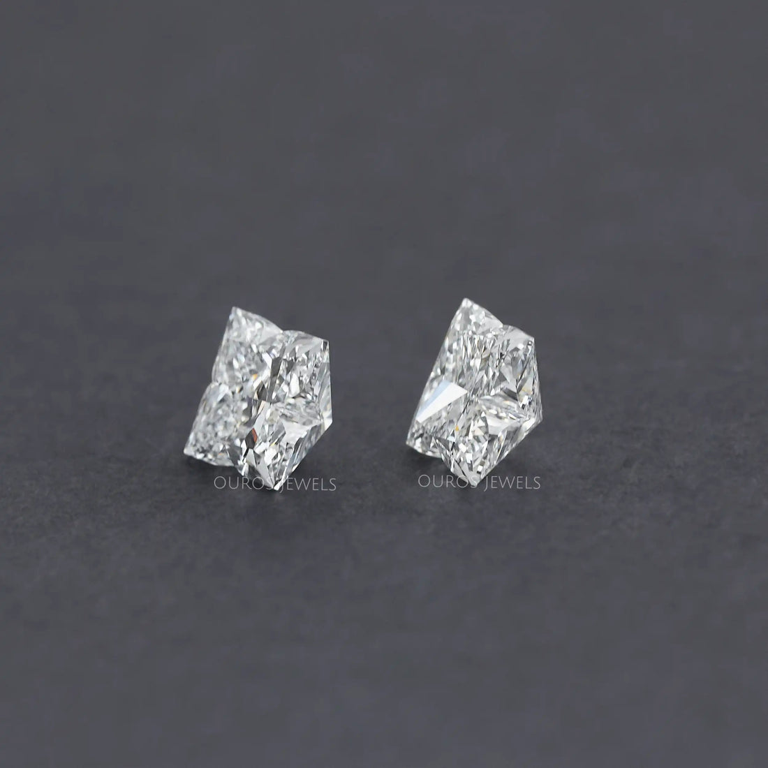 Antique Shape Lily Cut Lab Grown Diamond Pair Loose