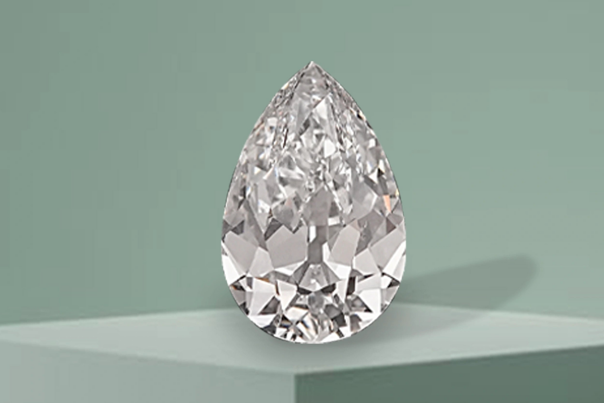 Timeless Teardrop: Old Cut Pear Shaped Diamond