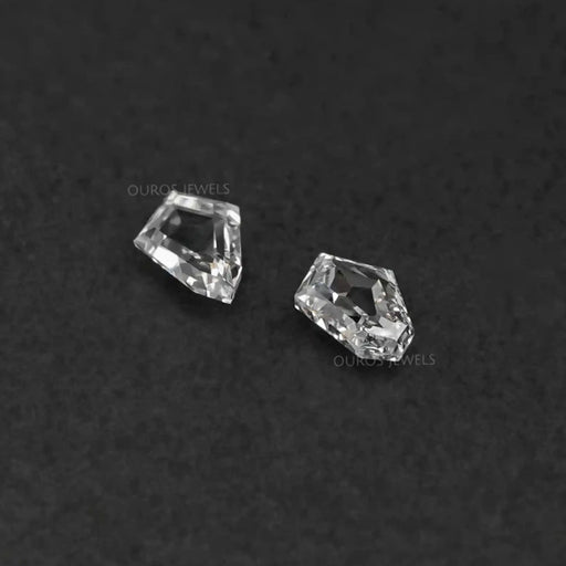 Paire de diamants de laboratoire à taille de flèche modifiée