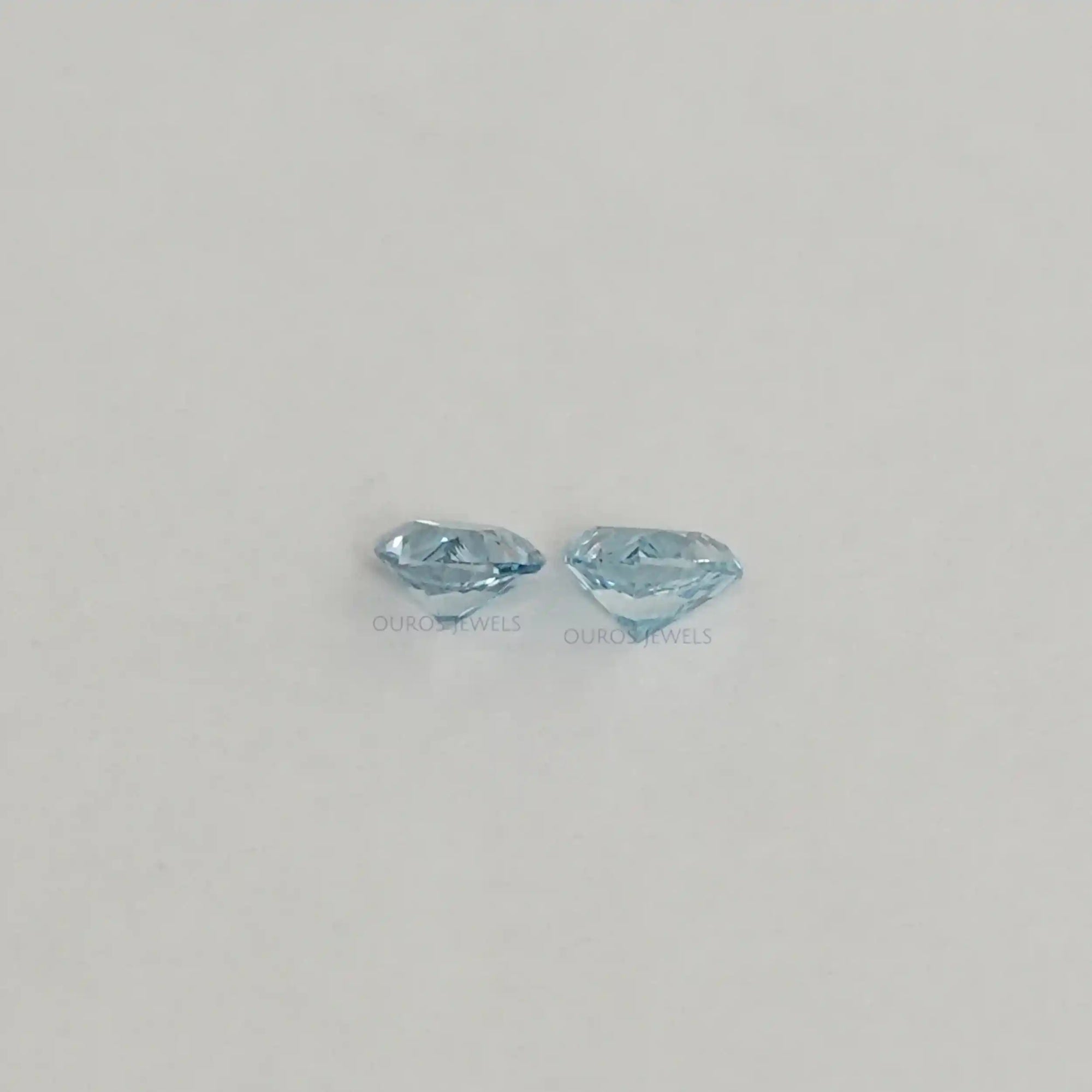 Blue Trillion Cut Lab Grown Diamond Loose