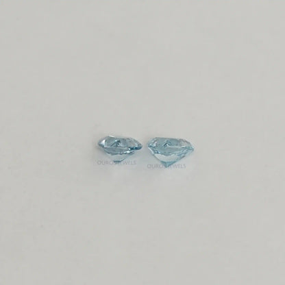 Blue Trillion Cut Lab Grown Diamond Loose