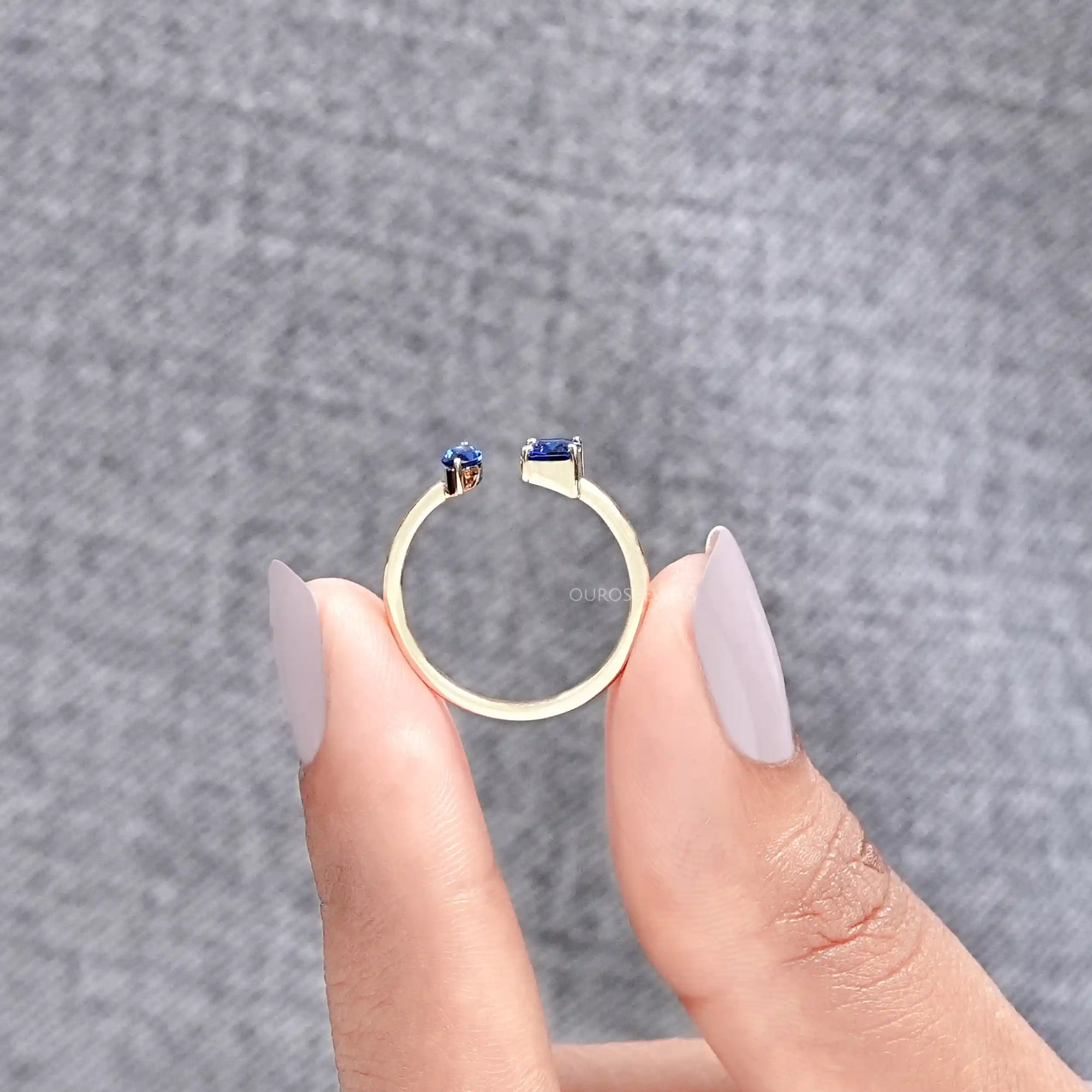 Two Stone Gemstone Ring Rings