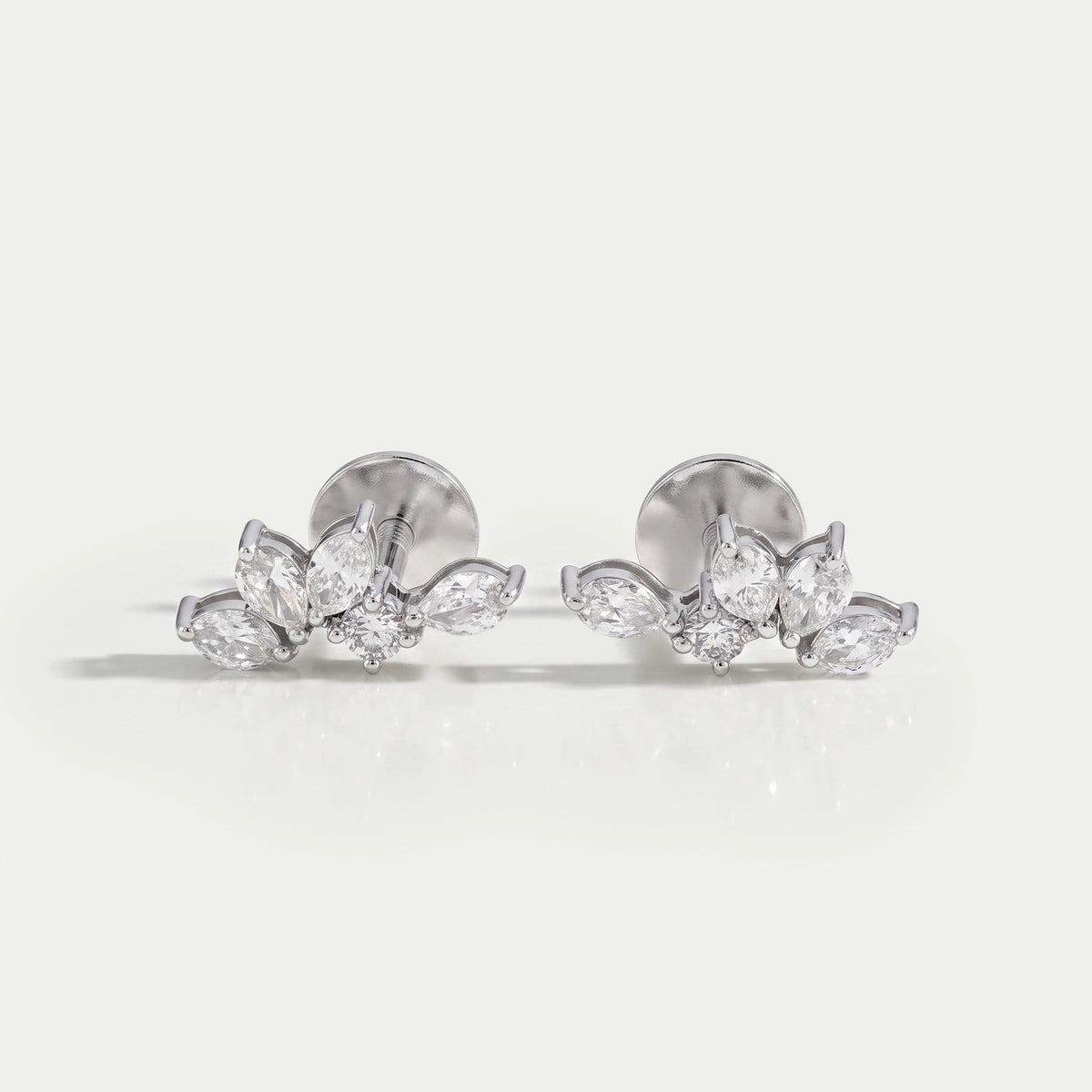 Marquise And Pear Lab Grown Diamond Stud Earrings Earrings