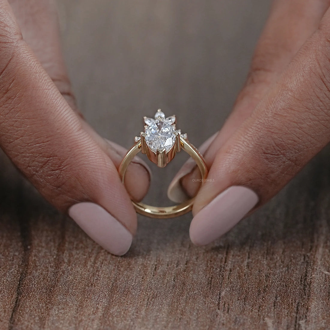 Marquise Cut Vintage Style Wedding Ring-Set Rings
