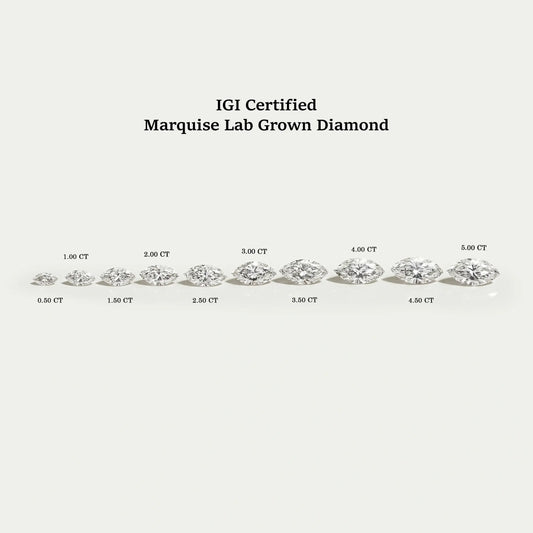 Diamant de laboratoire taille marquise de 2,50 carats 